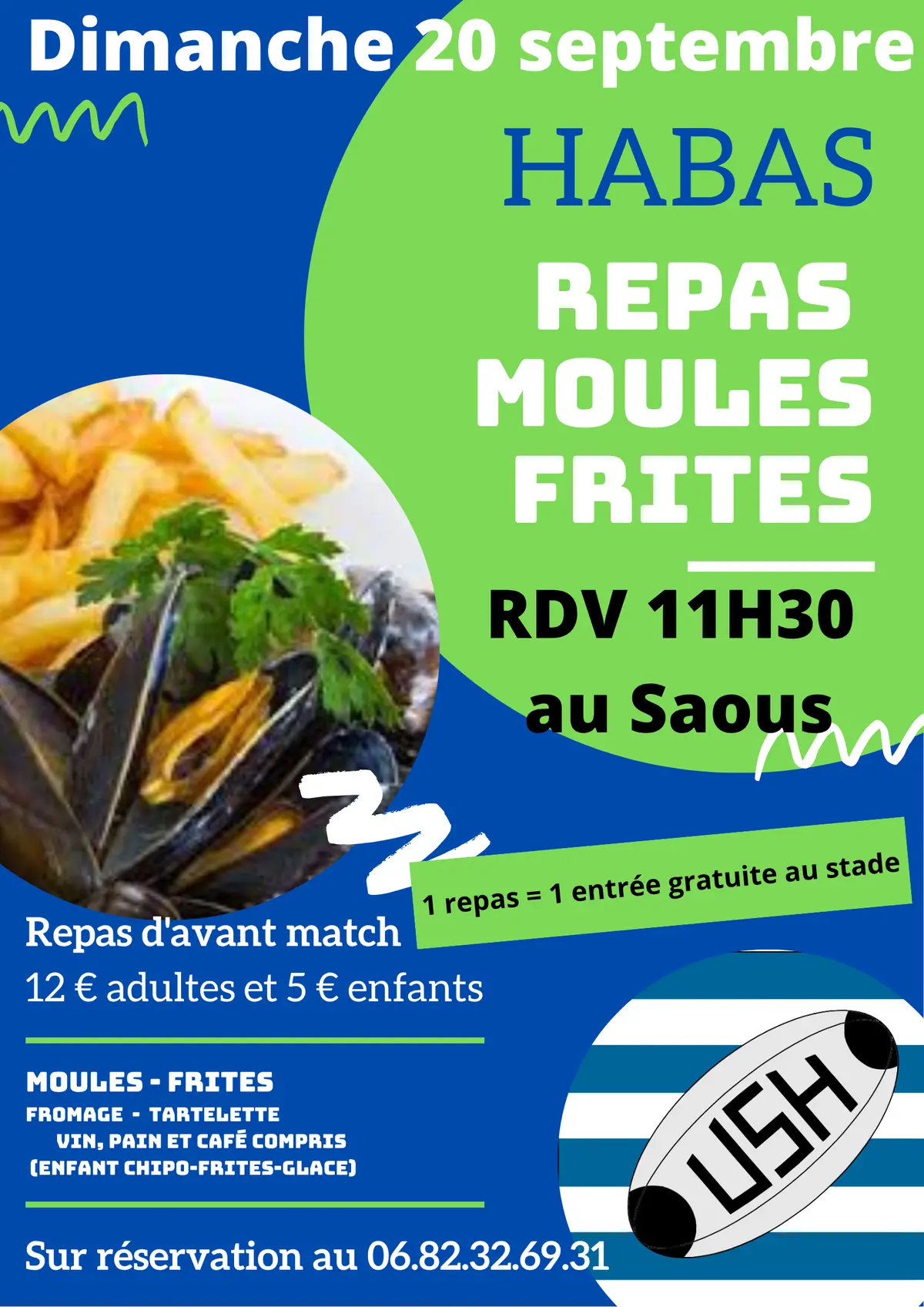 Repas Moules/frites
