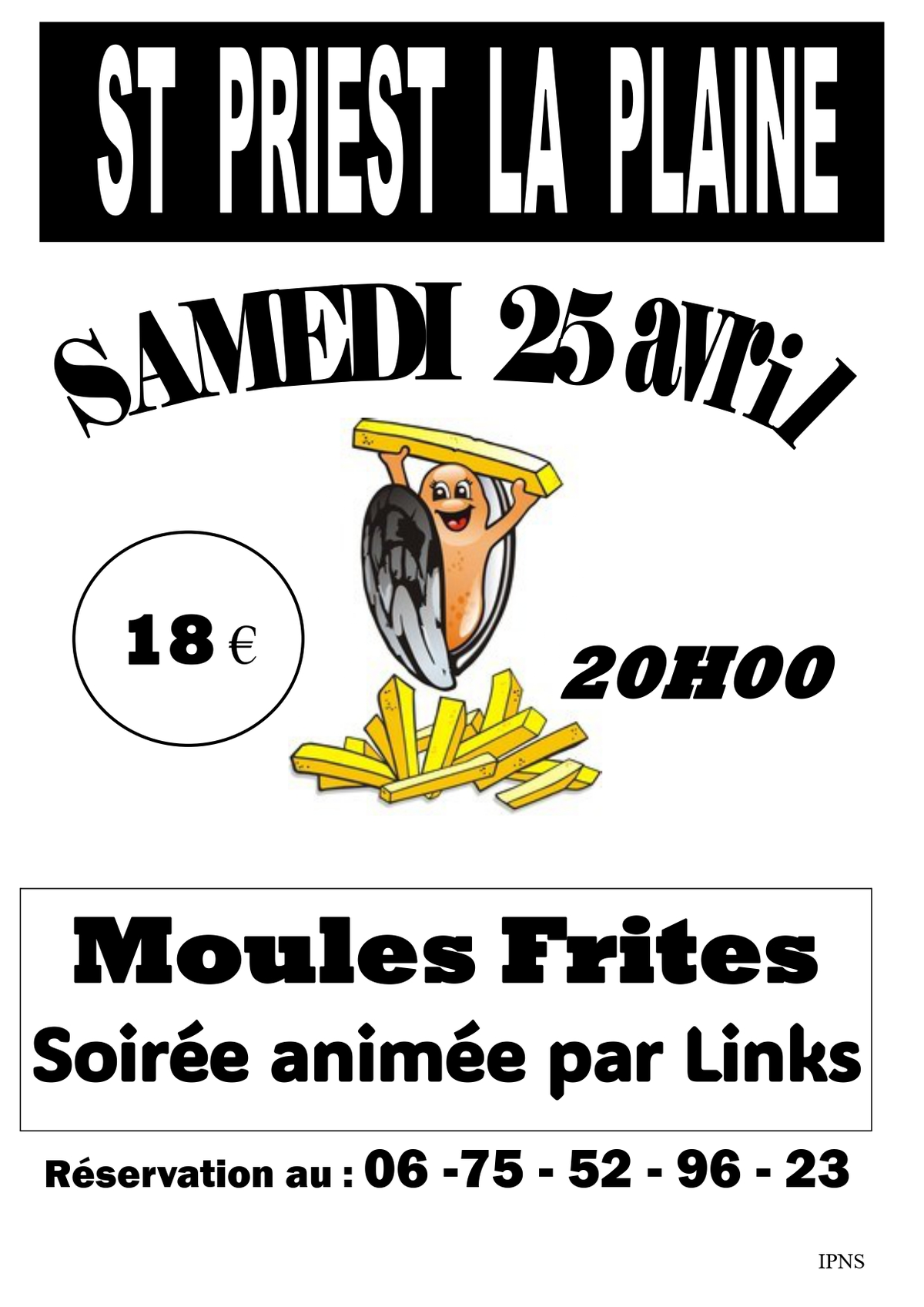 Repas Moules Frites