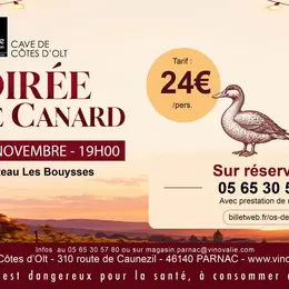 Repas Os de canard au Château de Mercuès
