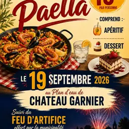 Repas Paëla et feu d'artifice