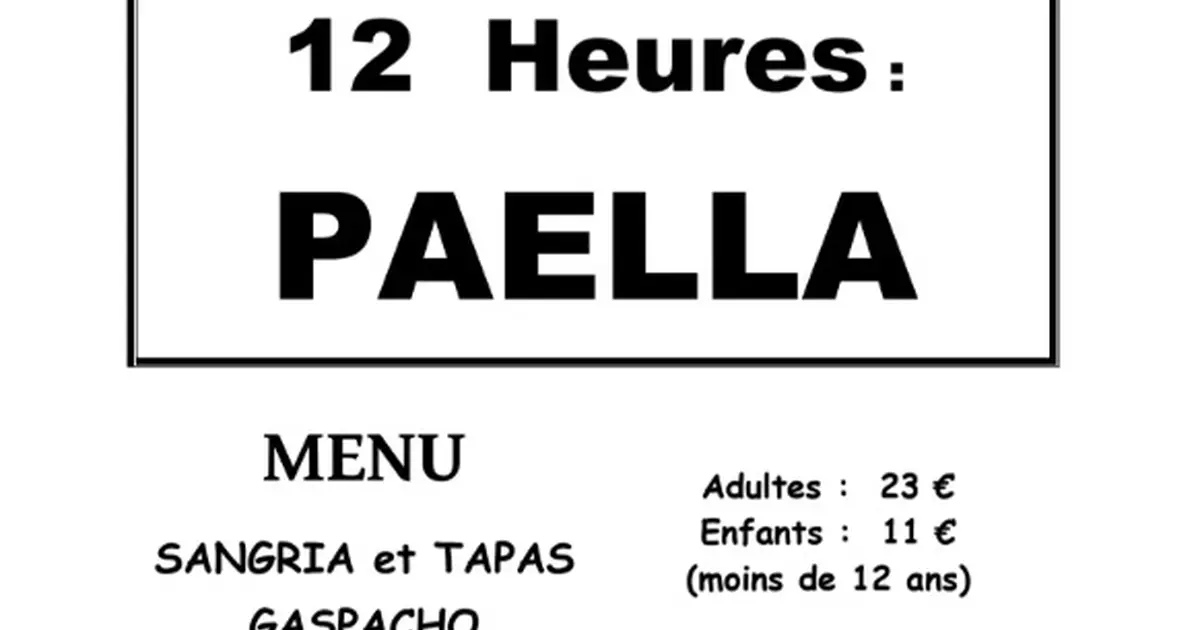 Repas paella