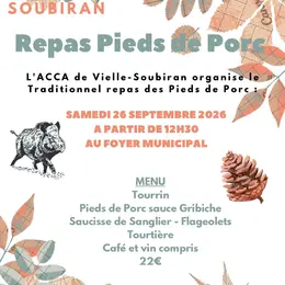Repas pied de porc