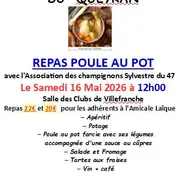 Repas poule au pot