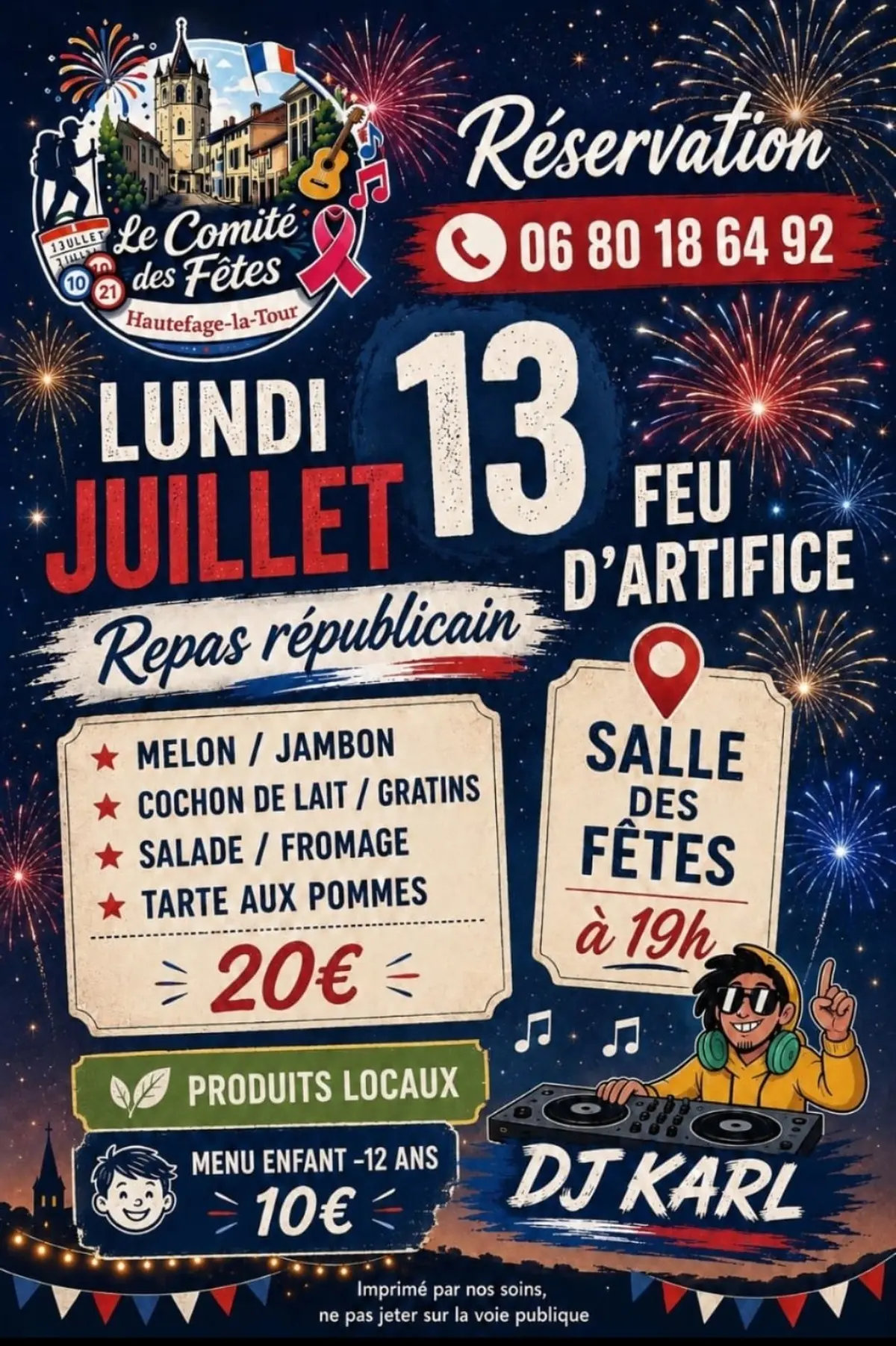 Repas républicain à Hautefage-la-Tour
