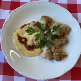 Repas ris d'agneau au restaurant Lou Paouzadou