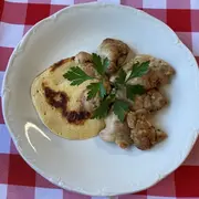 Repas ris d'agneau au restaurant Lou Paouzadou