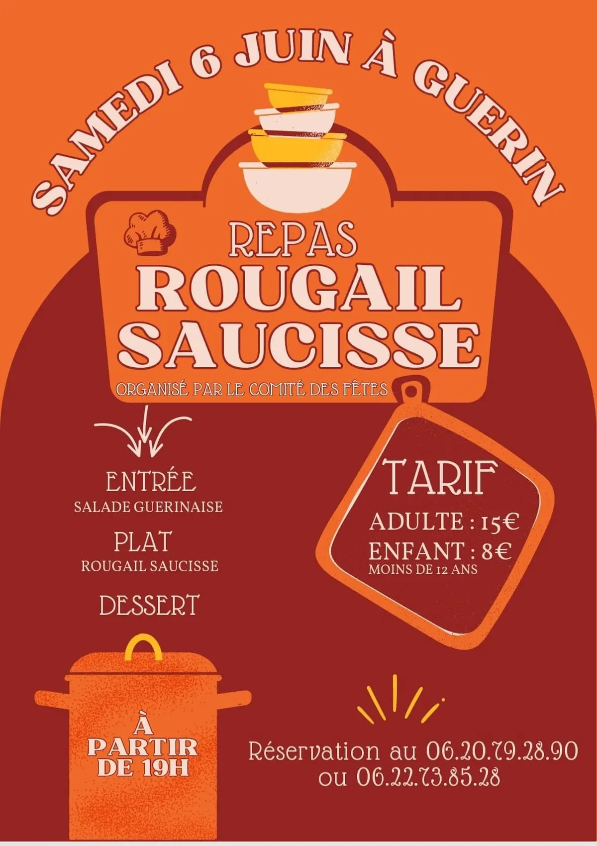 Repas rougail saucisse