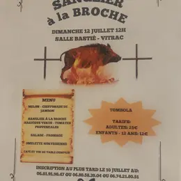 Repas Sanglier à la broche