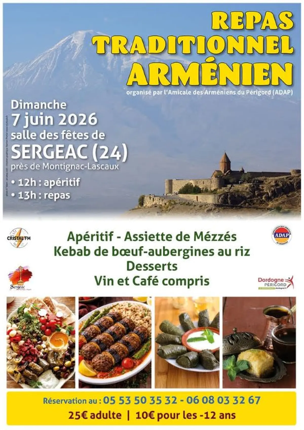 Repas traditionnel Arménien
