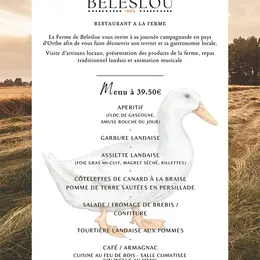 Repas traditionnel landais à la Ferme de Beleslou