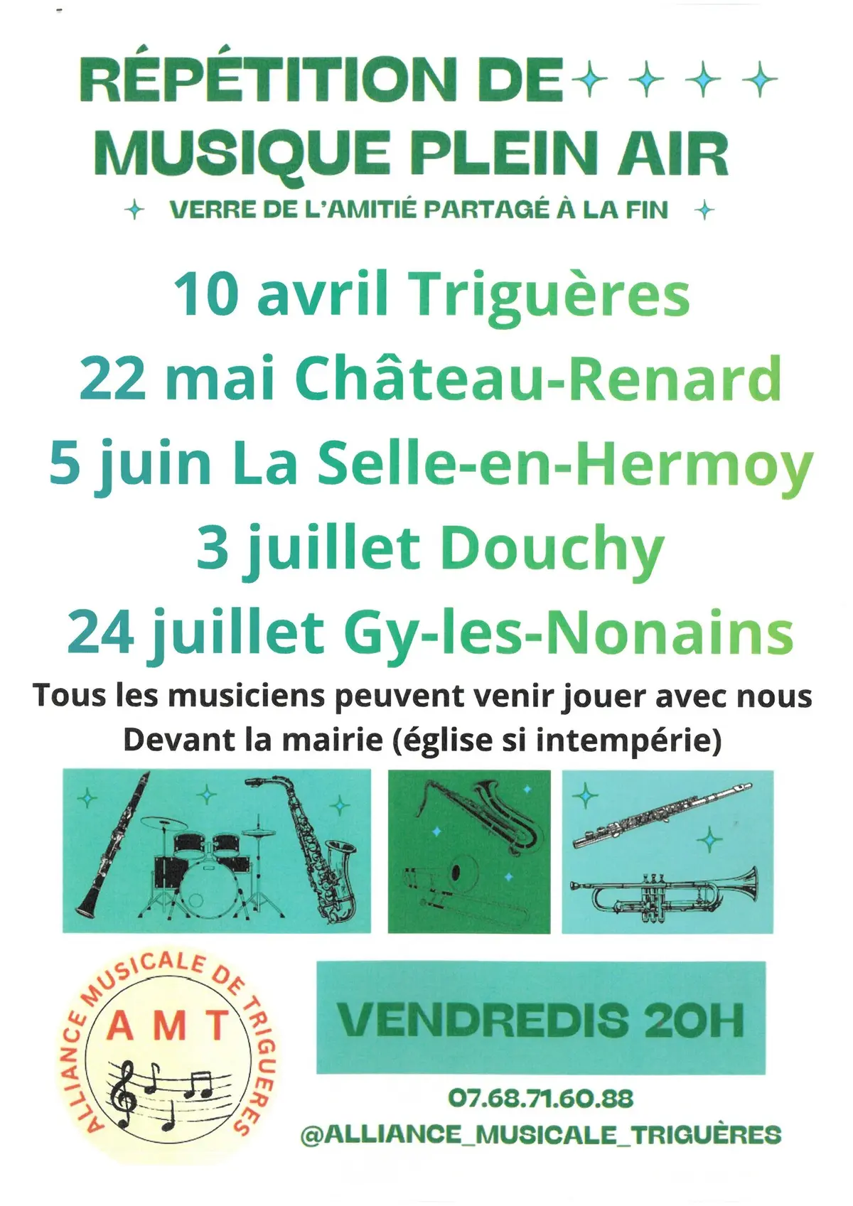 Répétition de musique plein air