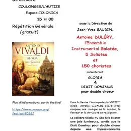 Répétition générale : concert de Coréam