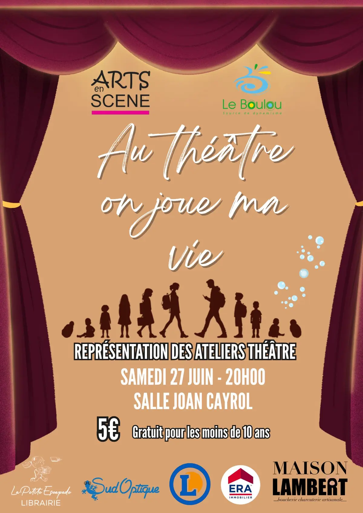 Représentation Des Ateliers De Théâtre - Arts En Scène