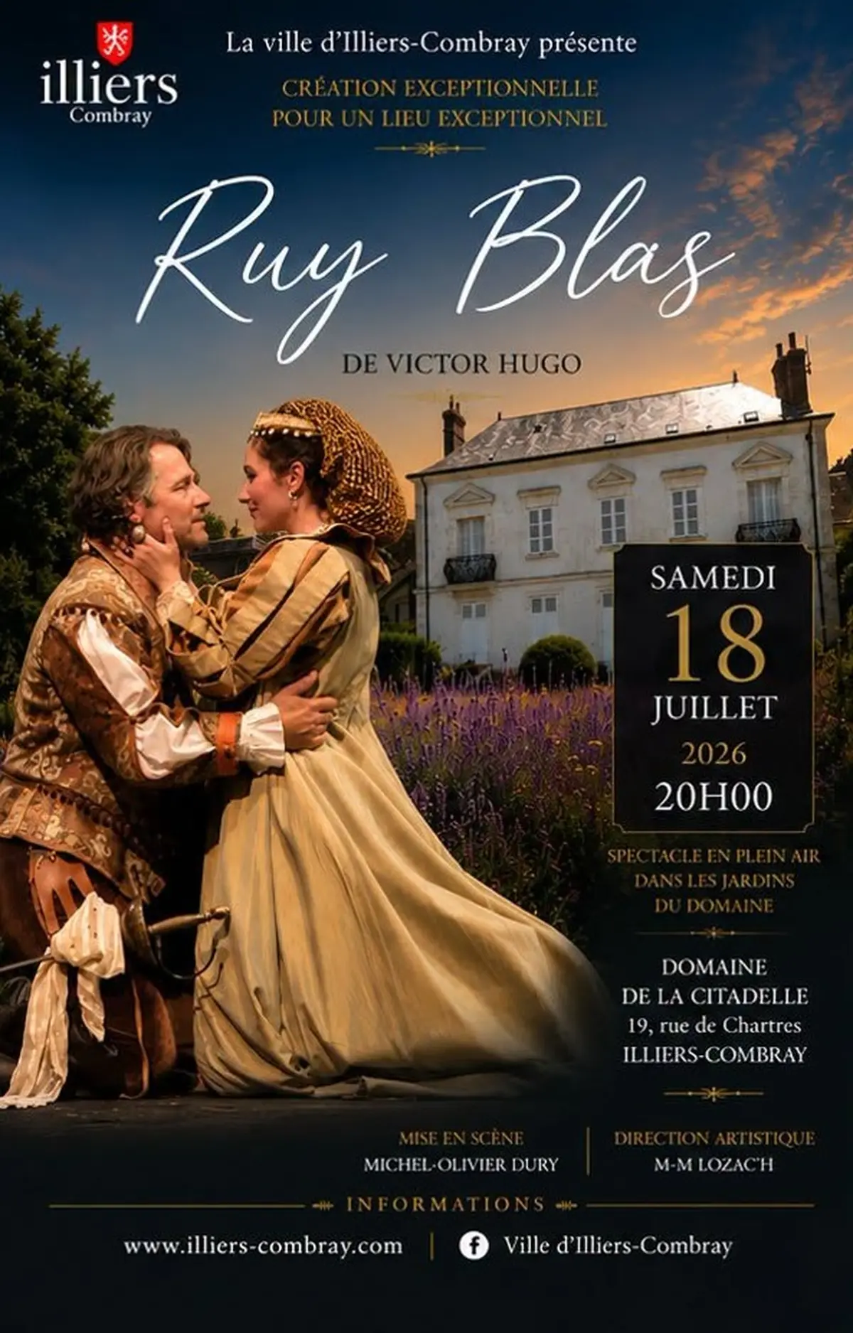Représentation en plair-air : RUY BLAS de Victor Hugo