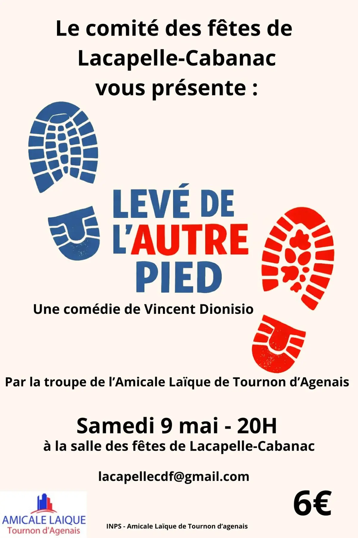 Représentation théâtrale : Levé de l'autre pied
