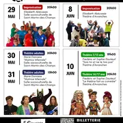 Représentations théâtre jeunes et impro