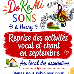 Reprise des activités vocales et chant