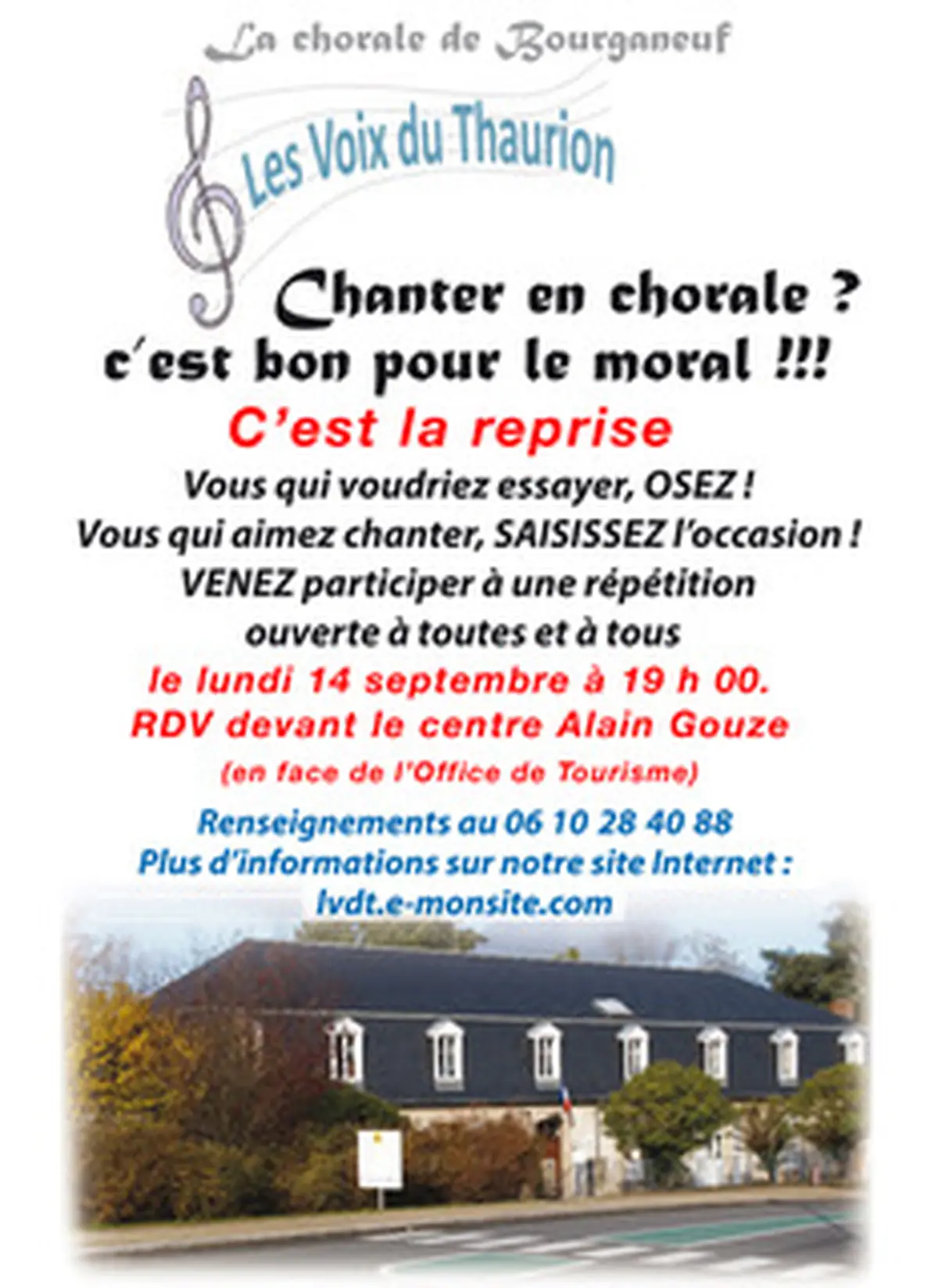 Reprise des répétitions des Voix du Thaurion