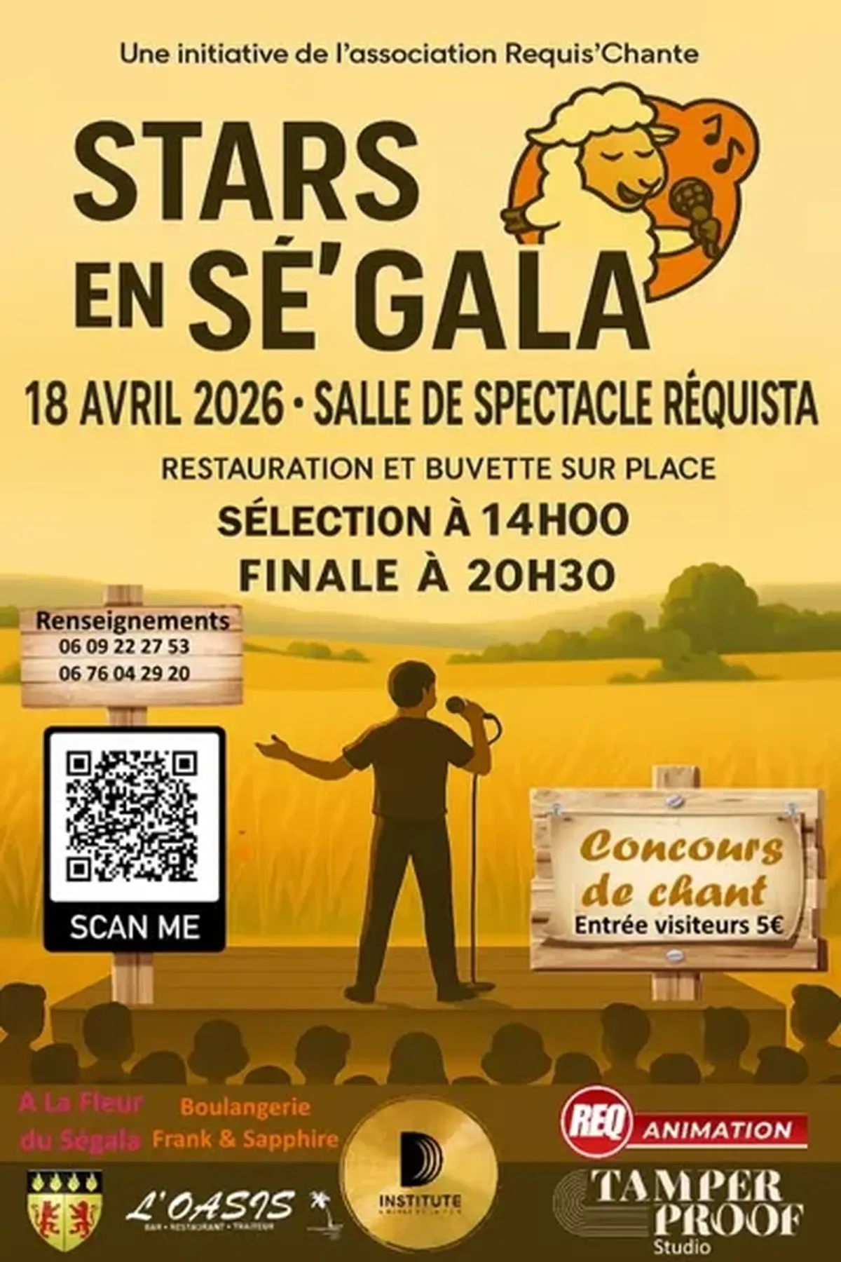 RÉQUIS CHANTE  concours STARS en SÉ'GALA