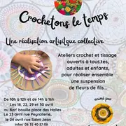 Résidence artistique collective Fleurs de liens, crochetons le temps - le Bar'bouille