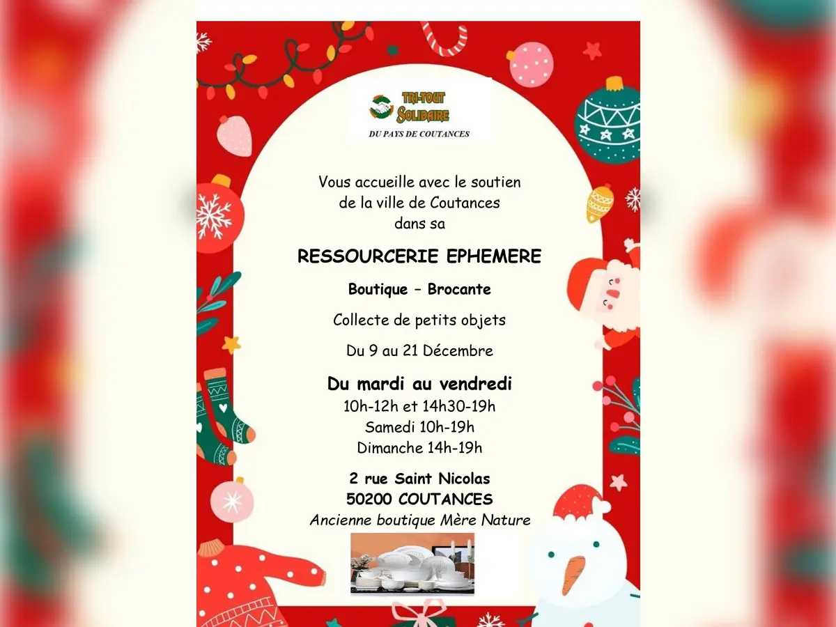 Ressourcerie éphémère - Tri-tout solidaire