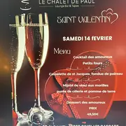 Restaurant Le Chalet de Paul : Repas de la Saint Valentin