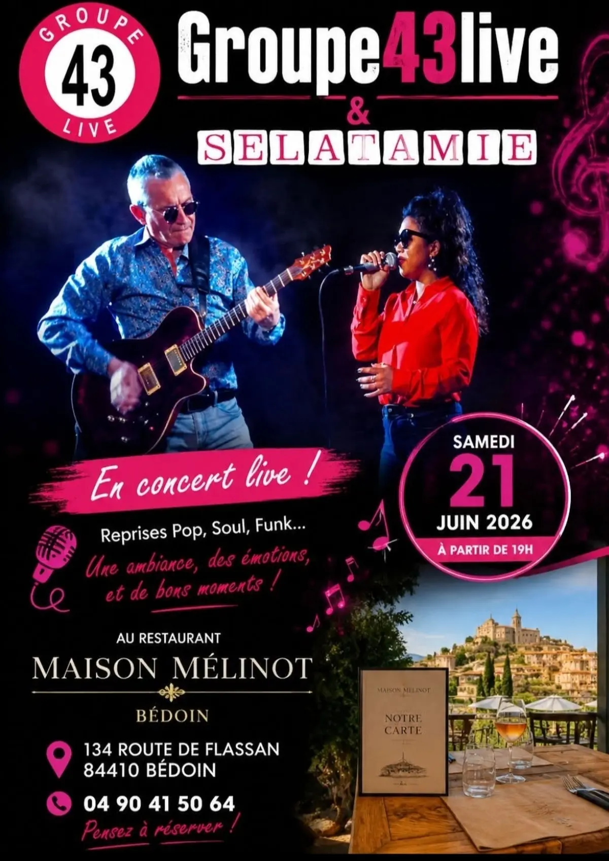 Restaurant Maison Mélinot à BEDOIN 84410