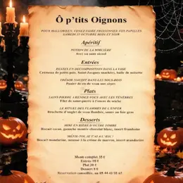 Restaurant O'ptit Oignon - Menu d'Halloween