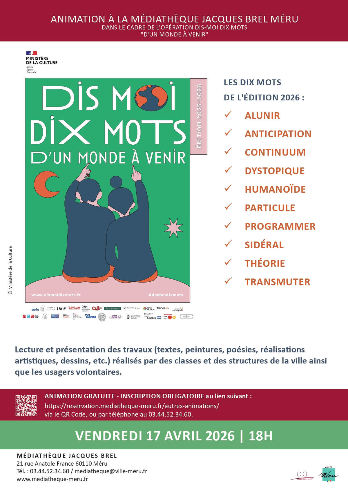 Restitution : Dis-moi dix mots... d'un monde à venir