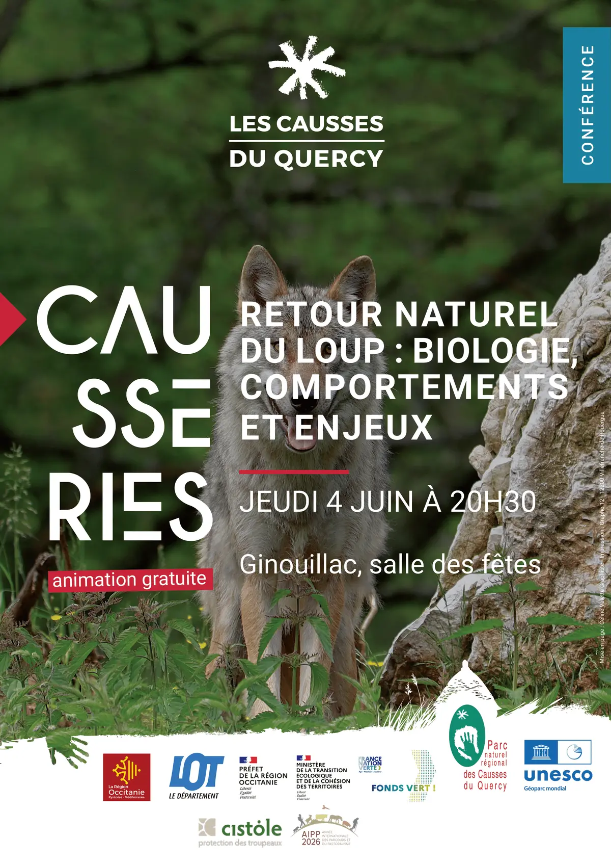 Retour naturel du loup Biologie, comportements et enjeux conférence de Cyril Prévent