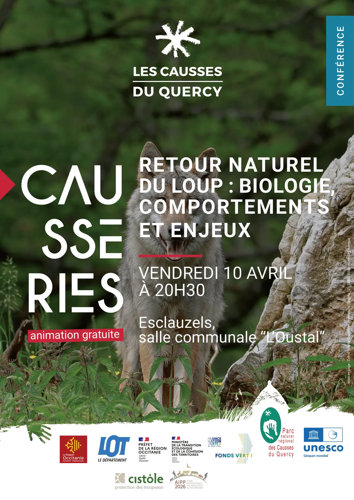 Retour naturel du loup Biologie, comportements et enjeux conférence de Cyril Prévent