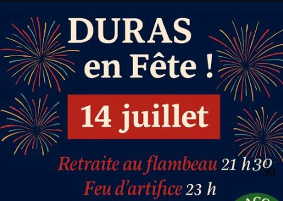 Retraite aux flambeaux et feu d'artifice à Duras