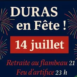 Retraite aux flambeaux et feu d'artifice à Duras
