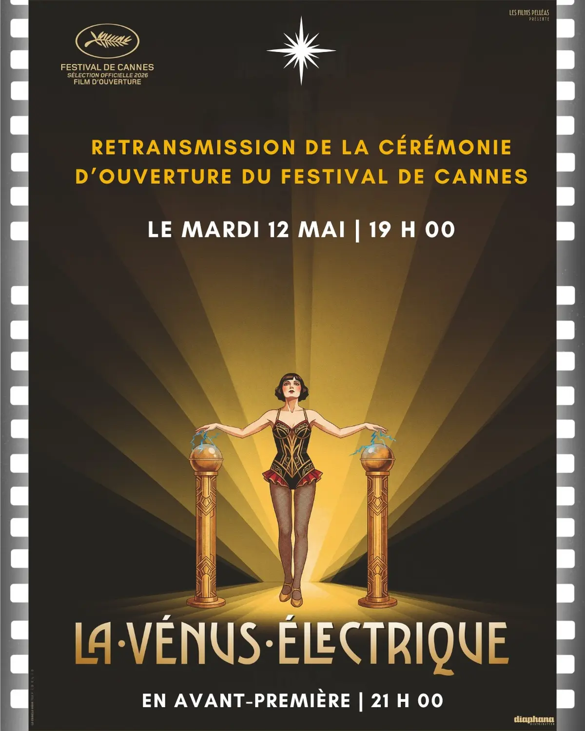 Retransmission cérémonie ouverture Festival de Cannes