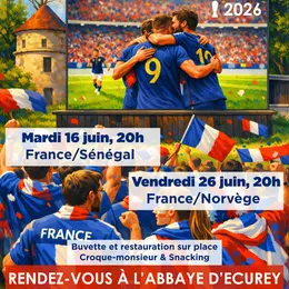 Retransmission Coupe du monde à l'Abbaye d'Ecurey