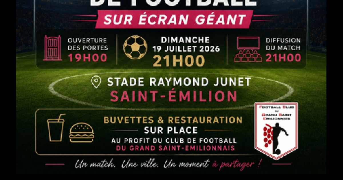 Retransmission de la finale de la coupe du monde de football