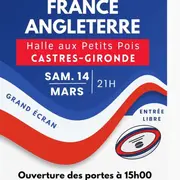 Retransmission du match du Tournoi des Six Nations France - Angleterre