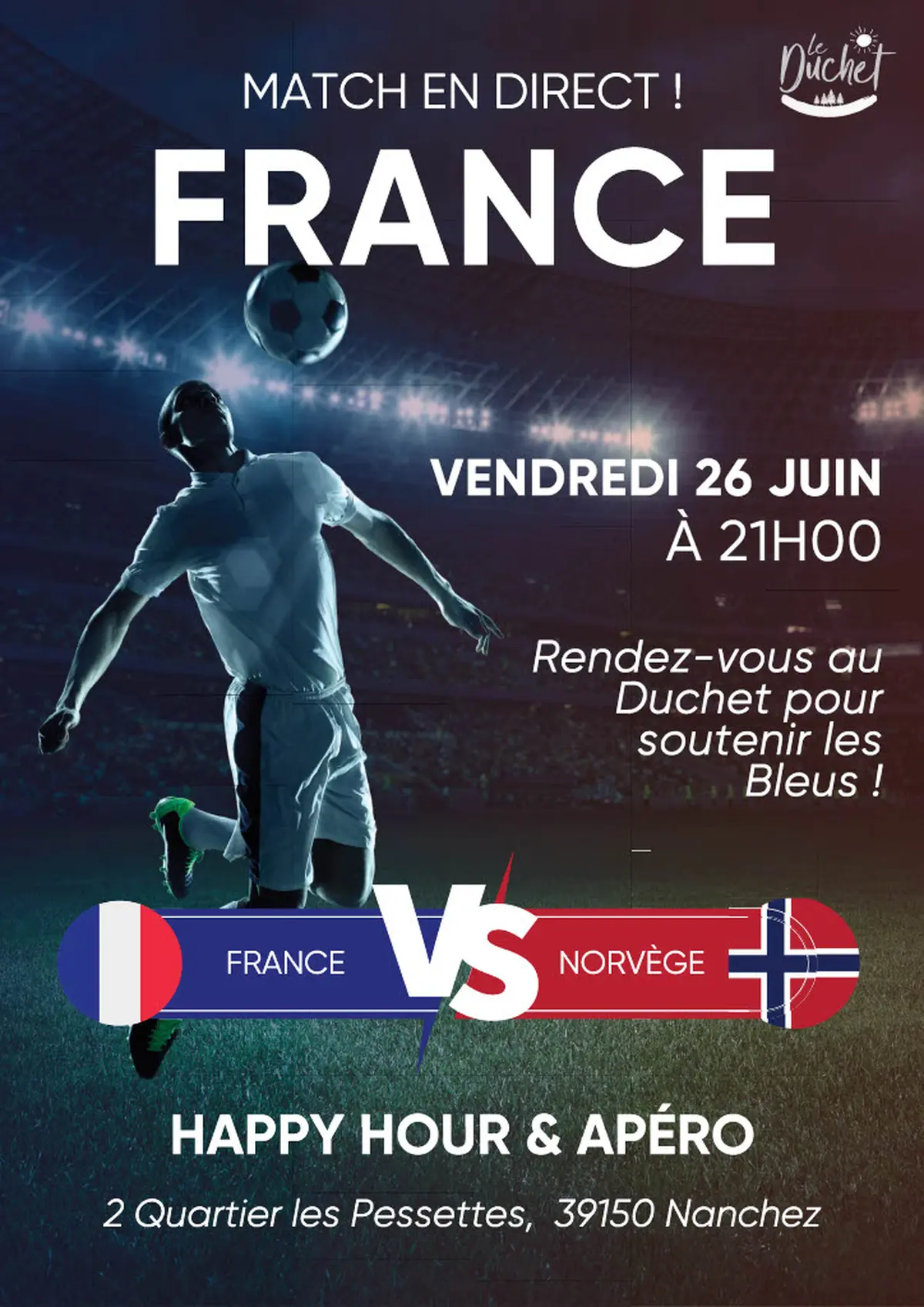 Retransmission du match France / Norvège