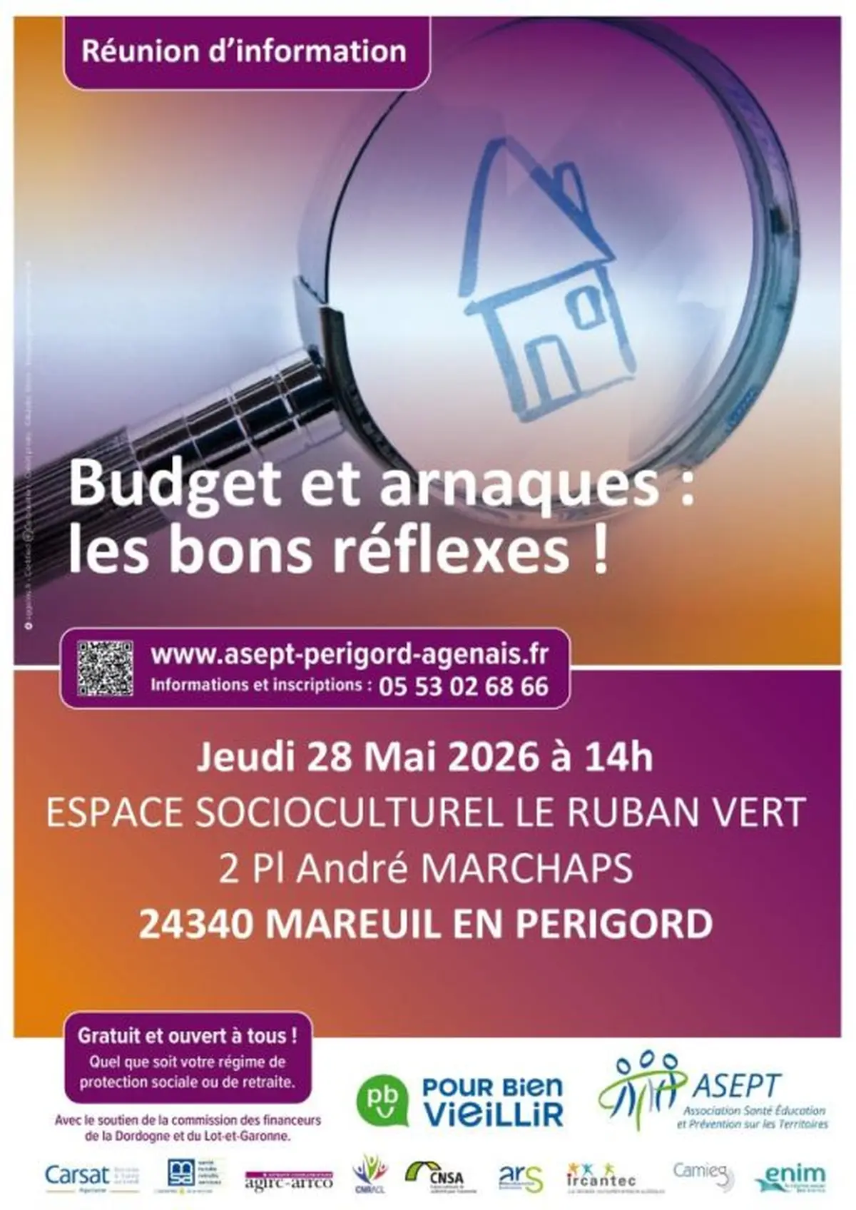 Réunion d'information : Budget et arnaques, les bons réflexes