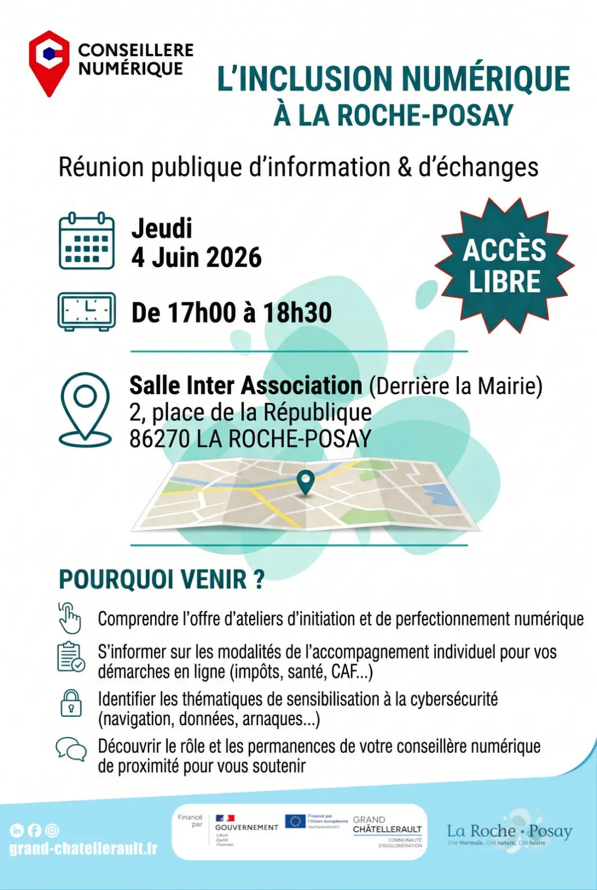 Réunion de présentation - Inclusion Numérique à La Roche Posay