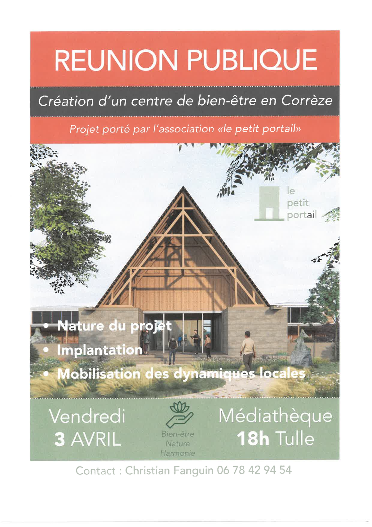 Réunion publique : création d'un centre de bien-être en Corrèze