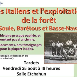 Réunion publique : les Italiens et l'exploitation de la forêt