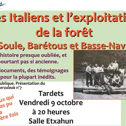 Réunion publique : les Italiens et l'exploitation de la forêt