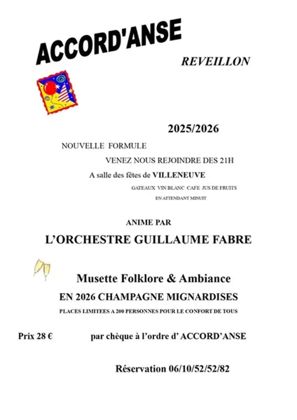 Réveillon 2025 - Accord'anse