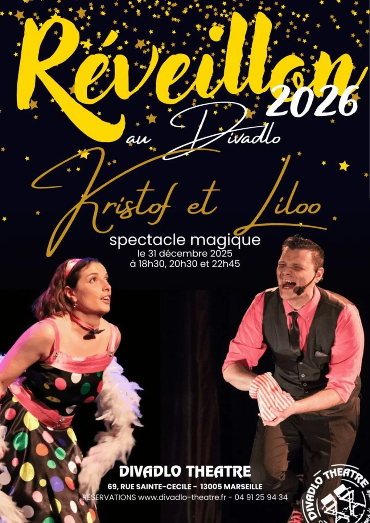 Réveillon au Divadlo avec Kristof et Liloo