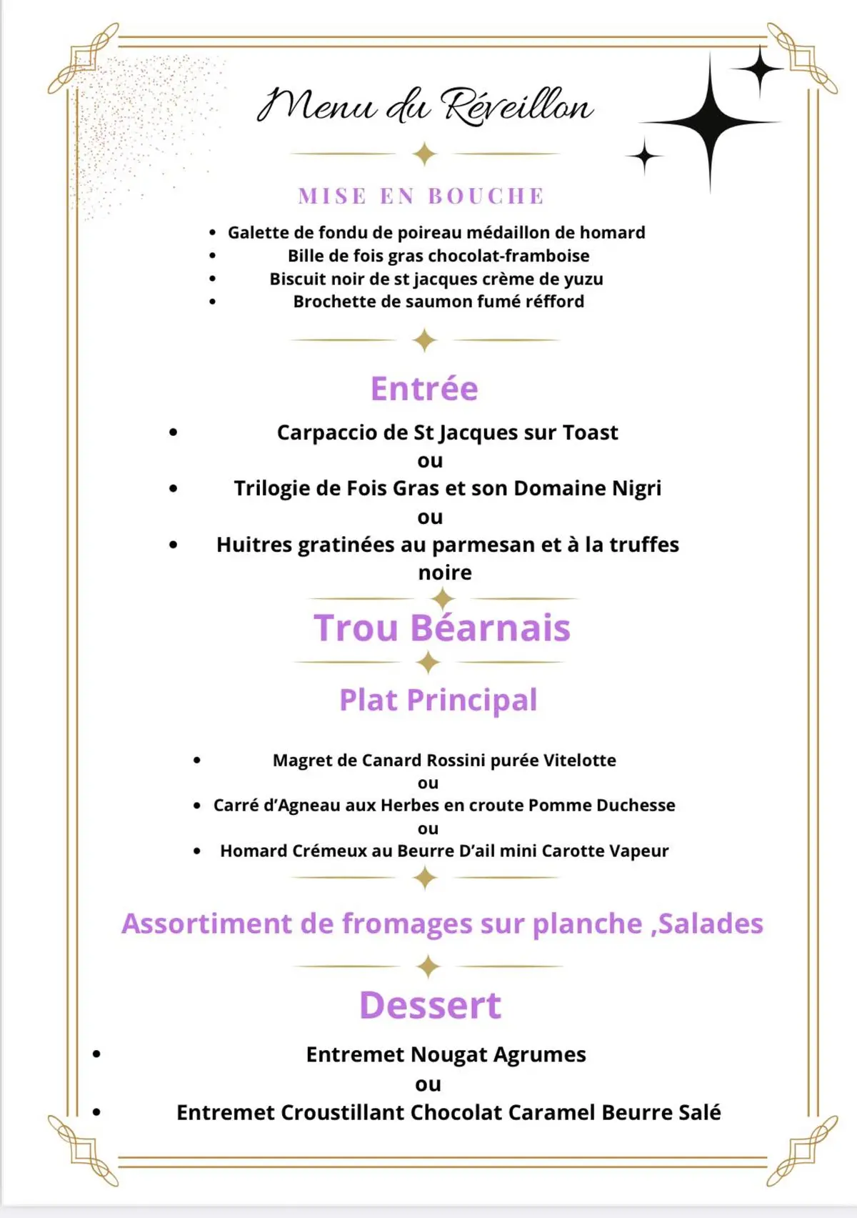 Réveillon au Family's