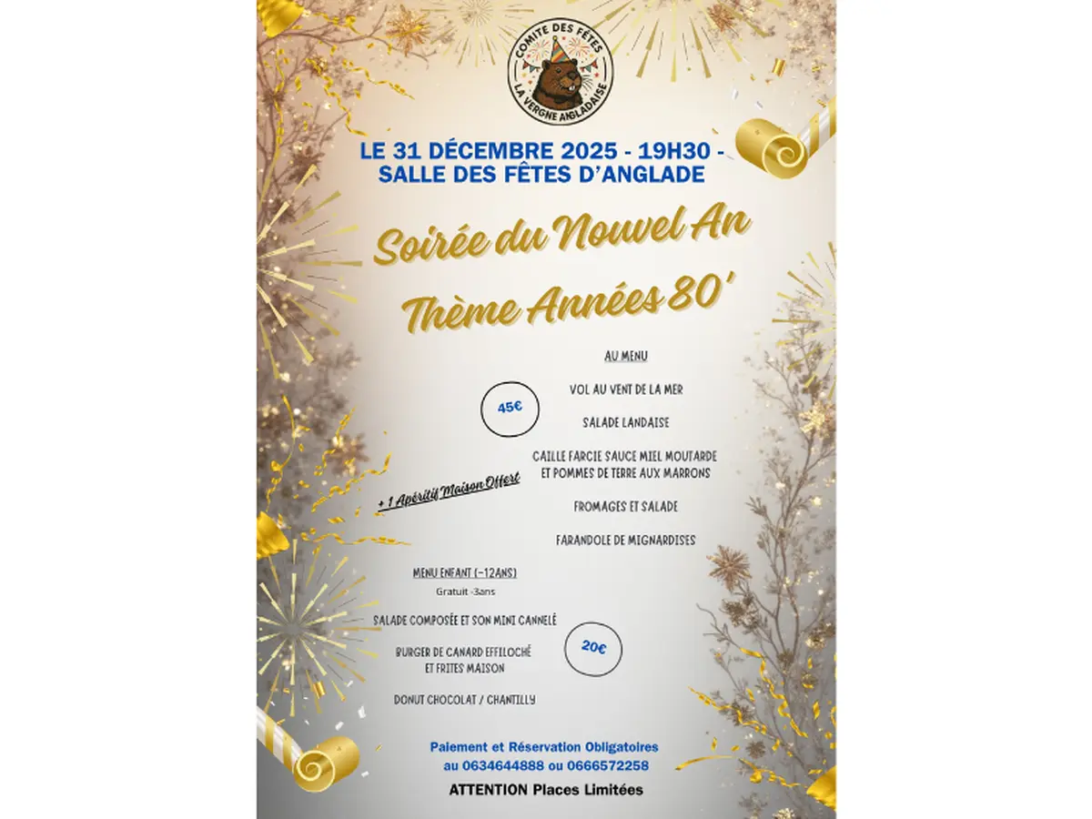 Réveillon de la Saint Sylvestre à Anglade