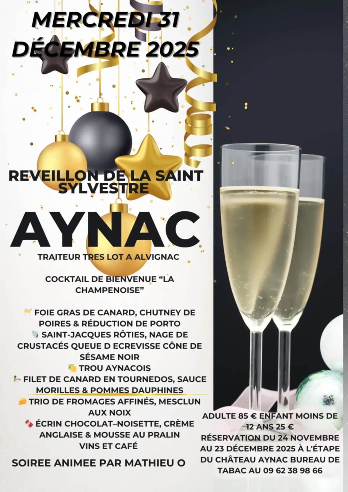 Réveillon de la Saint-Sylvestre à Aynac