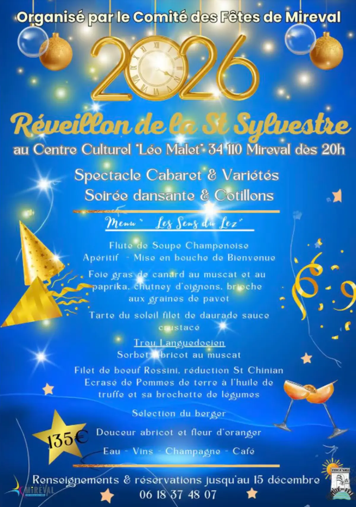 Réveillon De La Saint-Sylvestre à Mireval