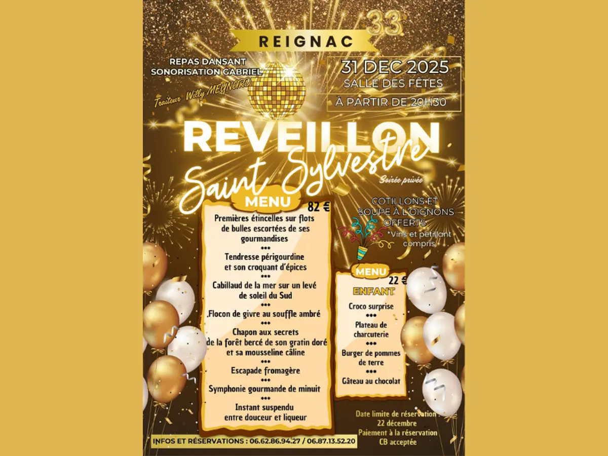 Réveillon de la Saint Sylvestre à Reignac